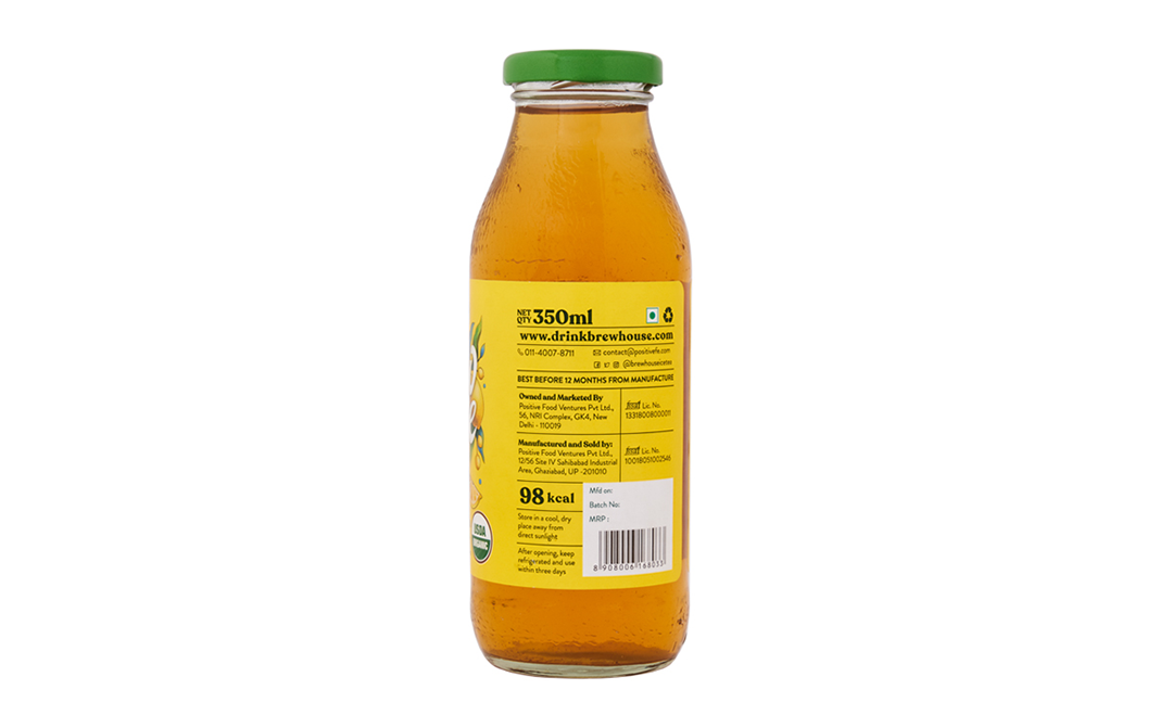 Brewhouse Classic Lemon Flavoured Ice Tea   Glass Bottle  350 millilitre